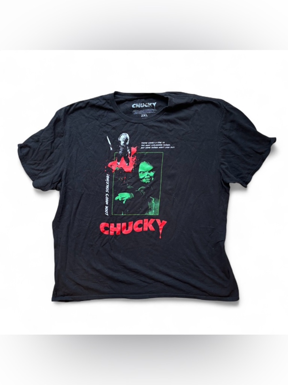 Chucky Child's Play Look Who's Stalking Men’s shirt 2XL Halloween Horror - Picture 4 of 4